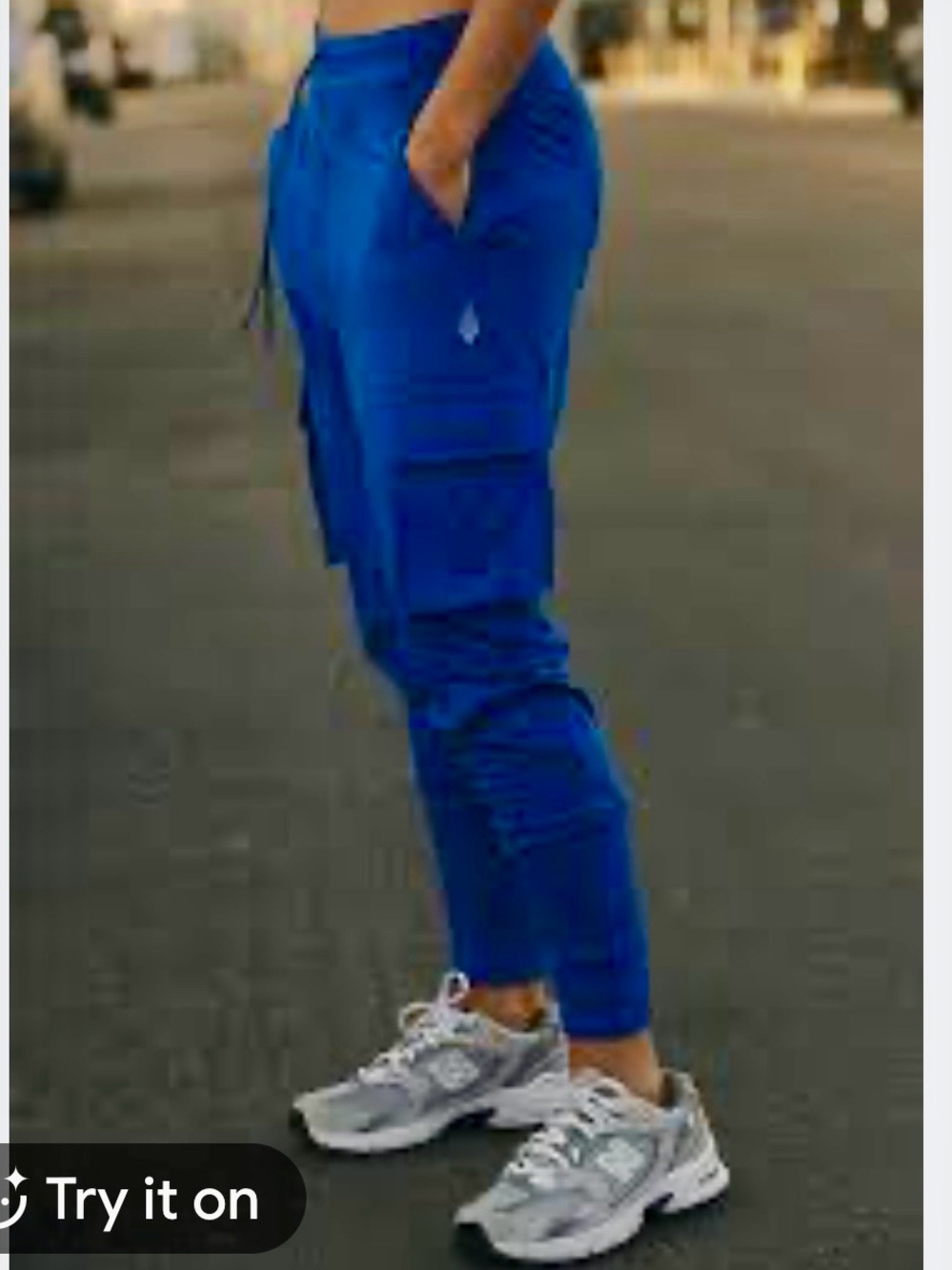NWOT FP Movement by Free People Royal Blue Cargo Joggers